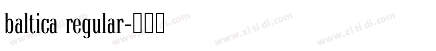 baltica regular字体转换